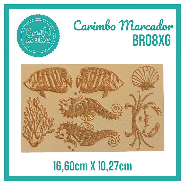 Carimbo Marcador BR08XG - Cavalo Marinho