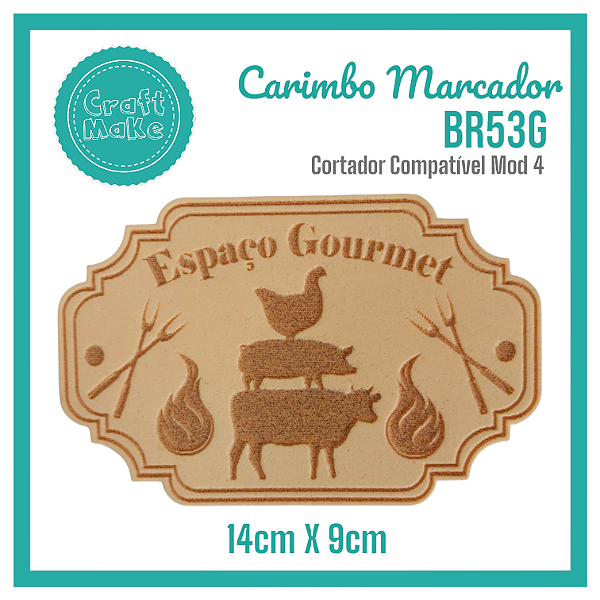 Carimbo Marcador BR53G - Espaço Gourmet