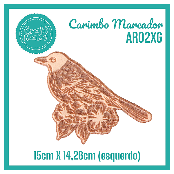 Carimbo Marcador AR02XG - Passarinho Jerônimo Esquerdo