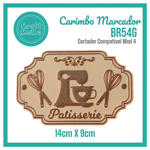 Carimbo Marcador BR54G - Patisserie