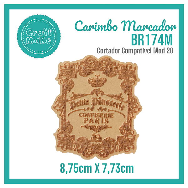 Carimbo Marcador BR174M - Petite Pâtisserie