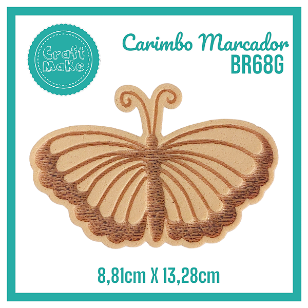 Carimbo Marcador BR68G - Borboleta Provençal