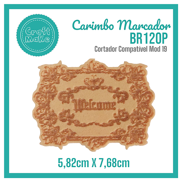 Carimbo Marcador BR120P - Welcome Provençal