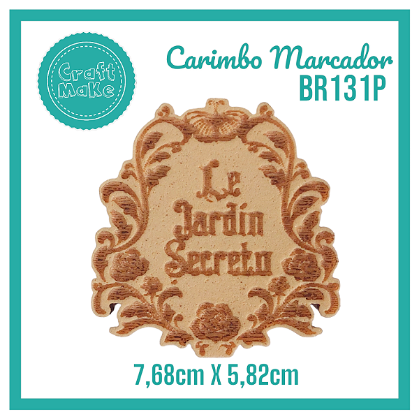 Carimbo Marcador BR131P - Le Jardín Secreto