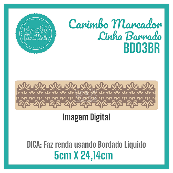 Carimbo Marcador Barrado BD03BR Lese