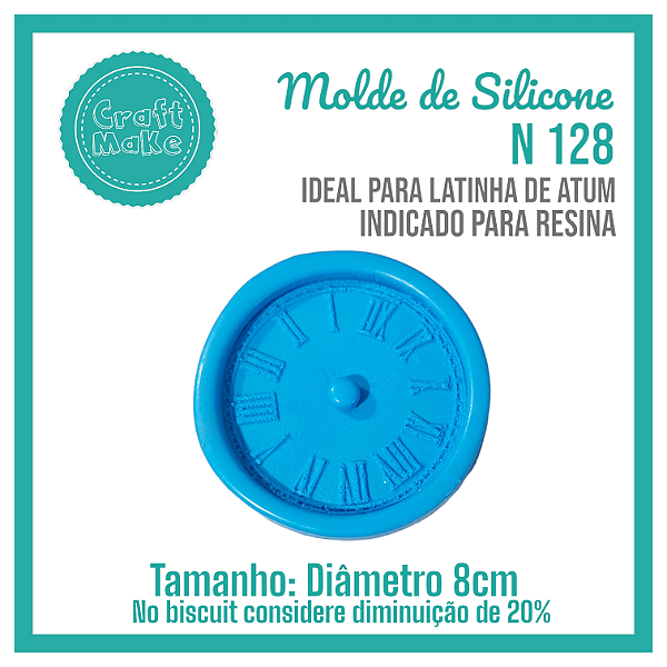 Molde de Silicone 128 - Relógio Romano