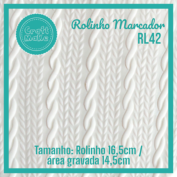 RL42 Rolinho Marcador Trama Dupla