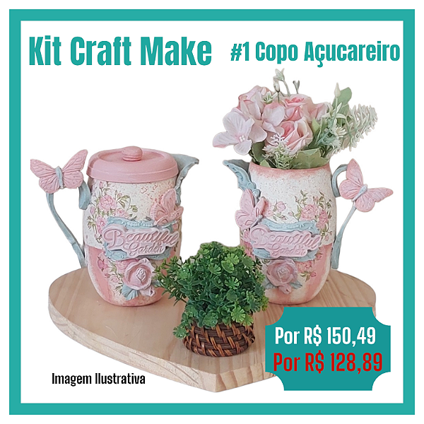 Kit #1 Craft Make - Bule Açucareiro