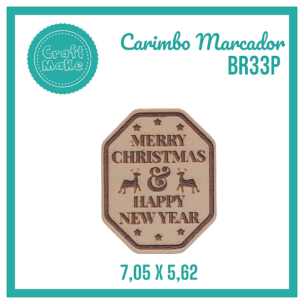 Carimbo Marcador BR33P Happy New Year