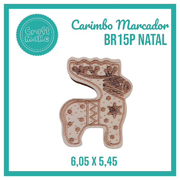 Carimbo Marcador BR15P Natal - Rena