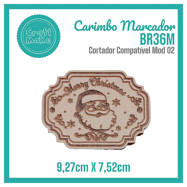 Carimbo Marcador BR36M Natal - Papai Noel