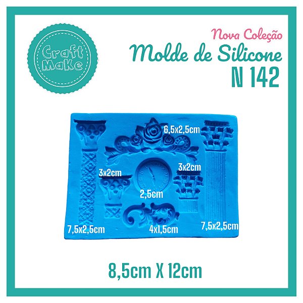 Molde de Silicone 142 - Colunas
