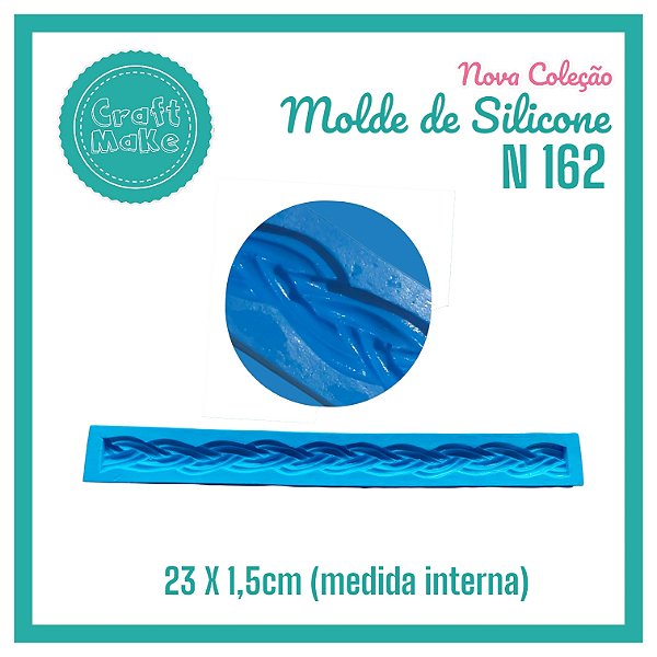 Molde de Silicone 162 - Trança Única