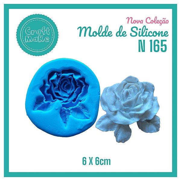 Molde de Silicone 165 - Rosa Pétalas G