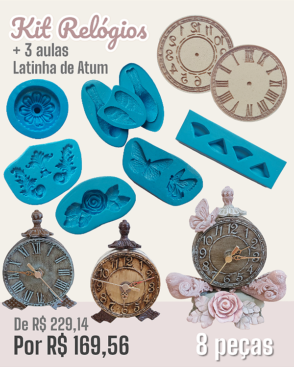 Kit Relógio (Latinha da Atum)