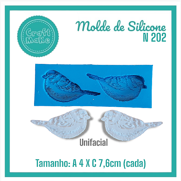 Molde de Silicone 202 - Pássaro Da Vinci