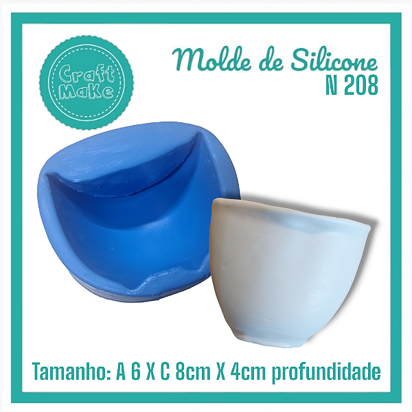 Molde de Silicone 208 - Vaso Ana