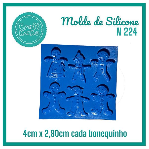 Molde de Silicone N 224 - Gingers - Natal 2024