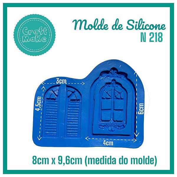 Molde de Silicone N 218 Janelas - Natal 2024