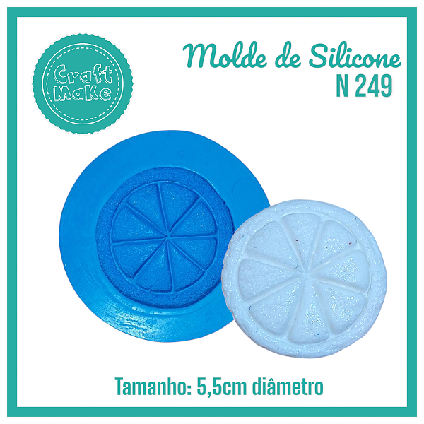 Molde de Silicone 249 - Rodela de Limão e Laranja