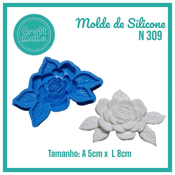 Molde de Silicone 309 - Rosa Primavera