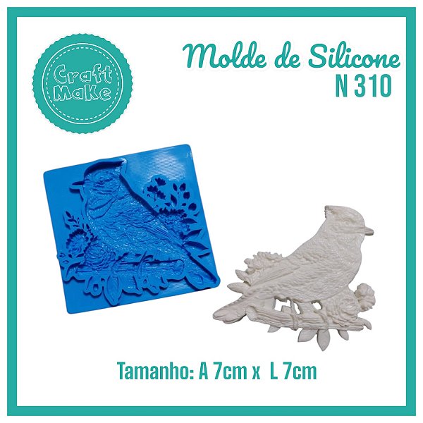 Molde de Silicone 310 - Pássarinho Primavera