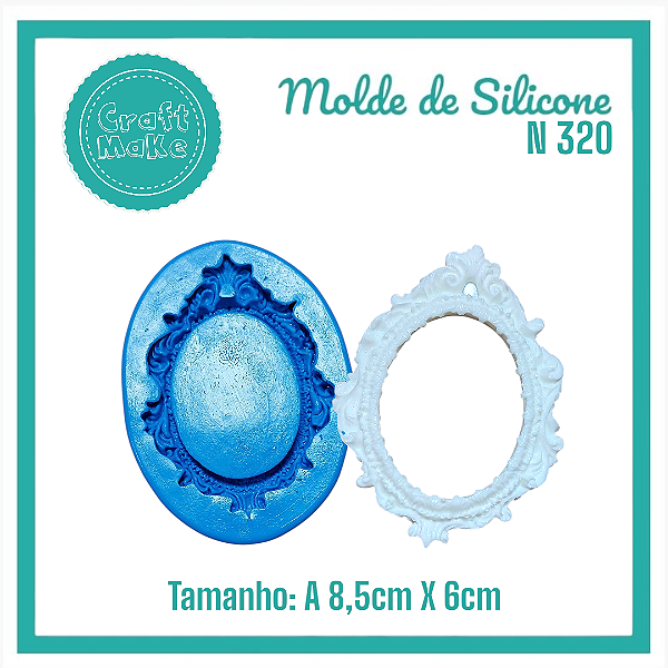 Molde de Silicone - 320 Moldura Provance