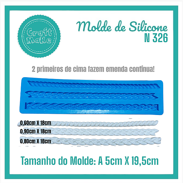 Molde de Silicone - 326 Cordões Variados