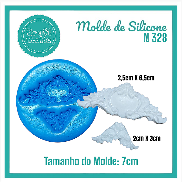 Molde de Silicone - 328 Duo Arabescos