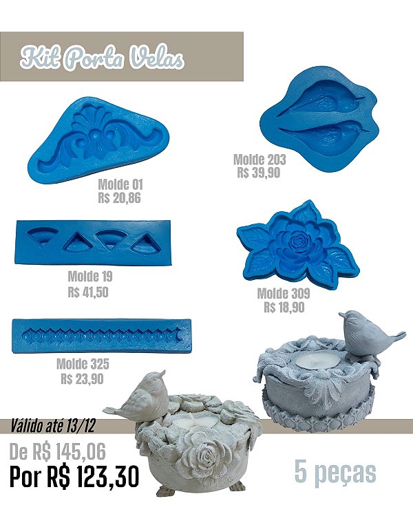 Kit Porta Vela - Completo