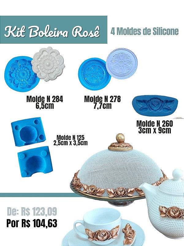 Kit Boleira Rosê Gold