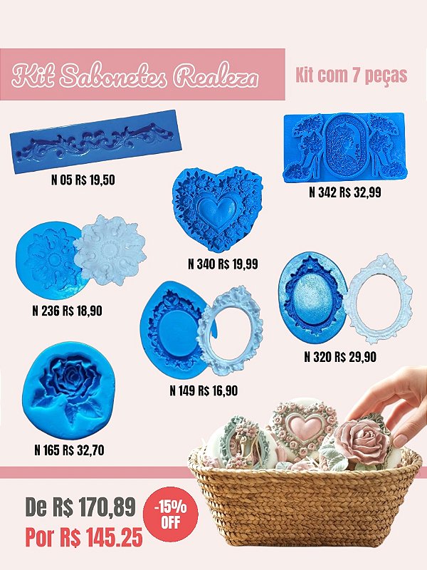 Kit Sabonetes Realeza - Edição 2026