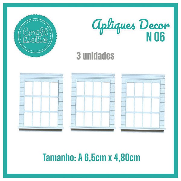 Aplique Decor - Mod 06 - Janela Romana Q