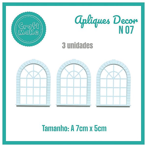 Aplique Decor - Mod 07 - Janela Romanesque