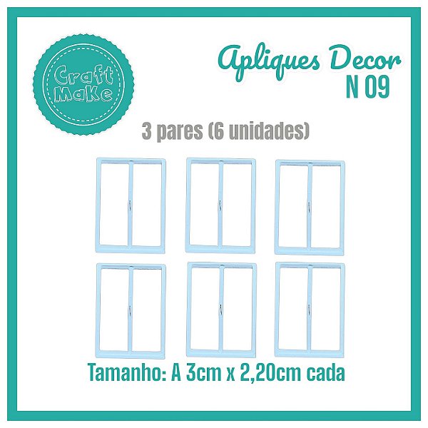 Aplique Decor - Mod 09 - Janela Simples
