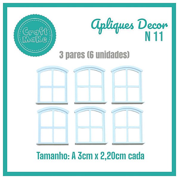 Aplique Decor - Mod 11 - Janela com Beiral P