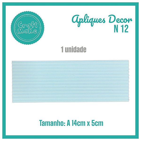 Aplique Decor - Mod 12 - Telhado 14x5cm