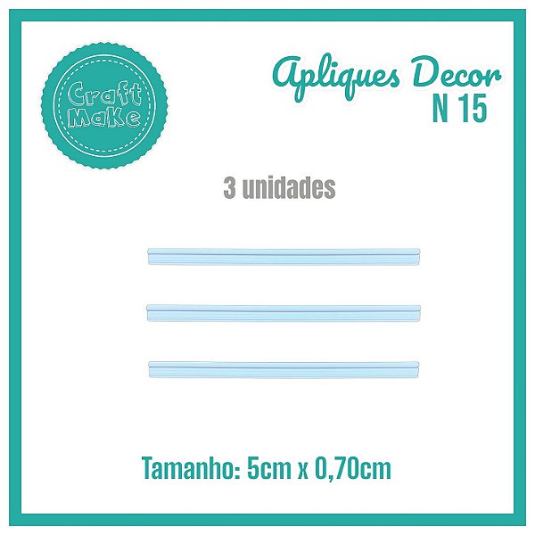 Aplique Decor - Mod 15 - Gessinho de Janela