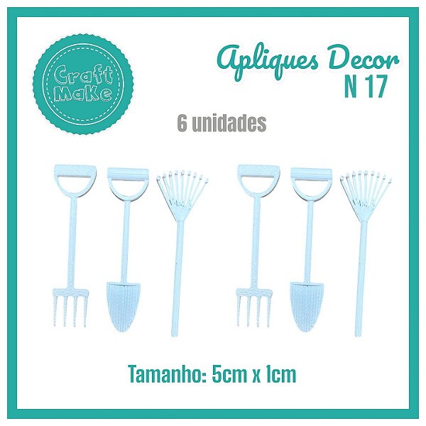 Aplique Decor - Mod 17 - Ferramentas de Jardim