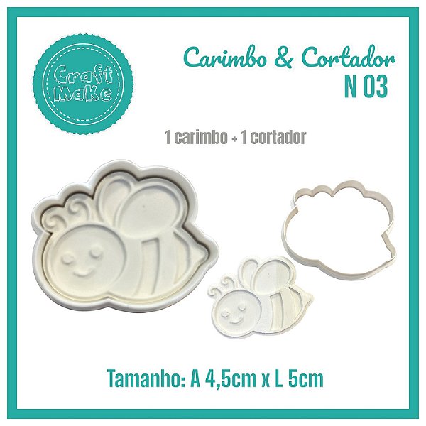Carimbo & Cortador - N 03 Abelha de Lado