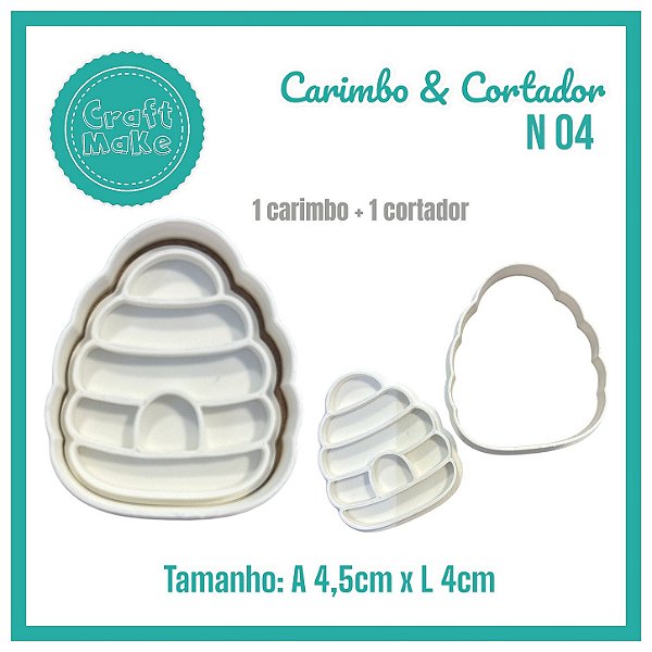 Carimbo & Cortador - N 04 Casinha de Abelha