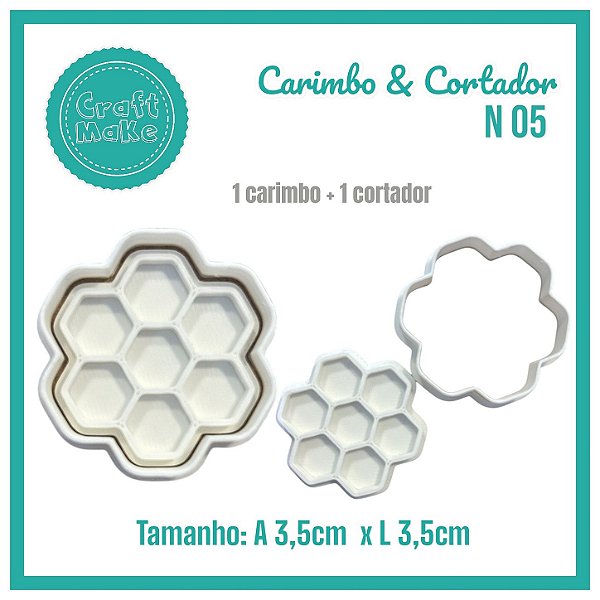 Carimbo & Cortador - N 05 Favo de Mel