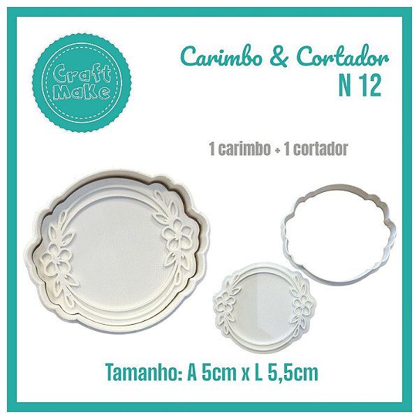Carimbo & Cortador - N 12 Moldura Mimosa
