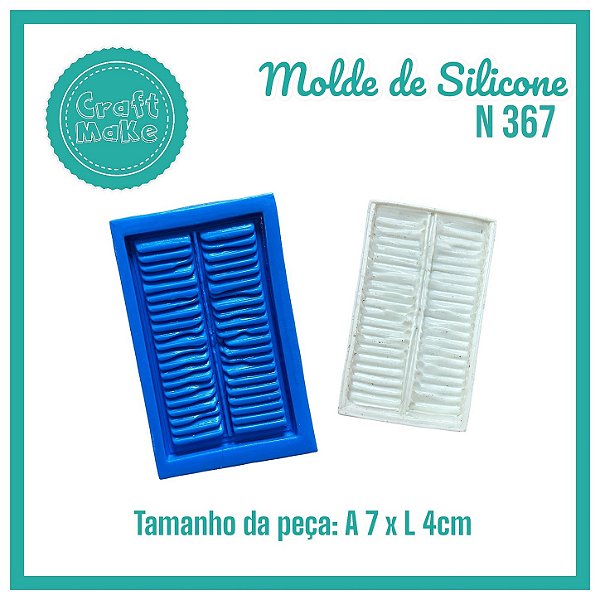 Molde de Silicone - Molde 367 - Porta Balcão Veneziana