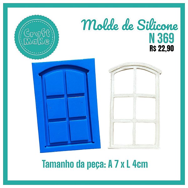 Molde de Silicone - Molde 369 - Janela Country