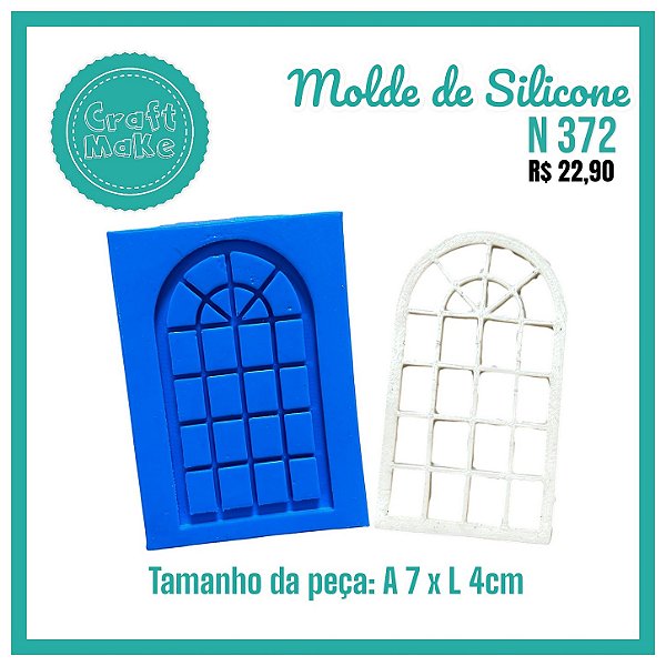 Molde de Silicone - Molde 372 - Porta Romanesque