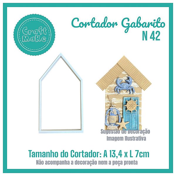 N 42 - Cortador Gabarito Casinha