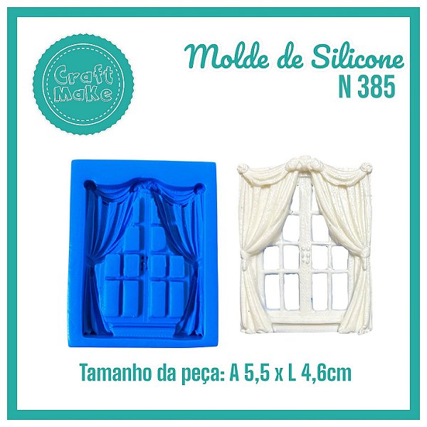 Molde 385 - Janela Cortina Romantic
