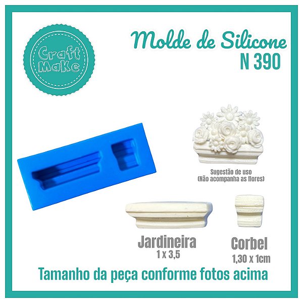 Molde 390 - Jardineira Romantic