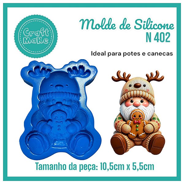 Molde 402 - Papai Noel Nórdico Ginger (Natal 2026)